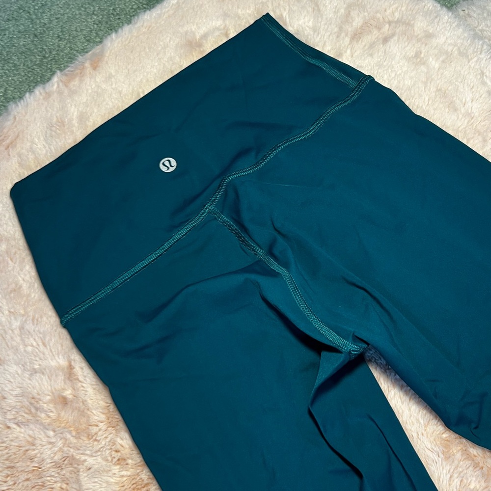 Lululemon wunder under leggings emerald green